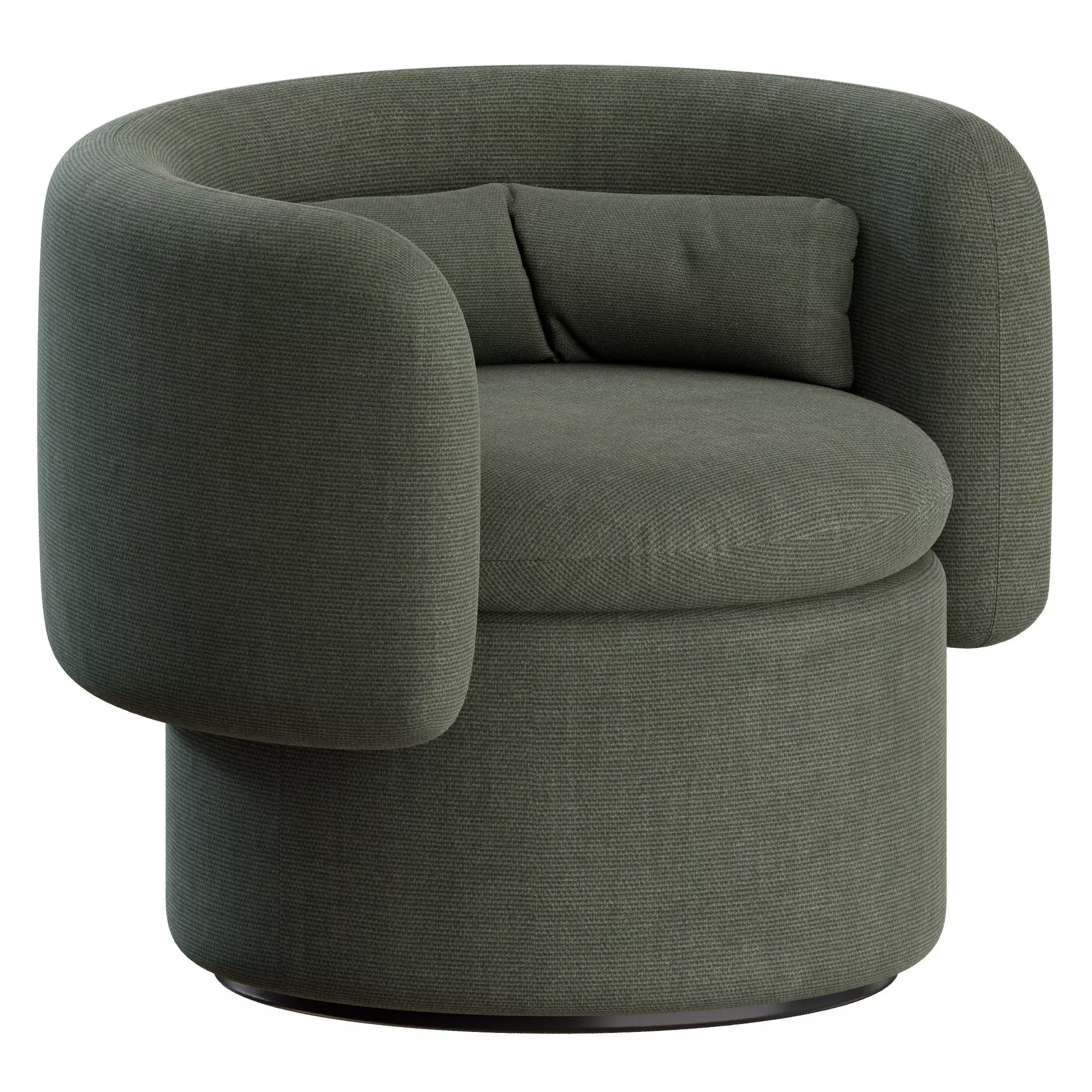 Group Formal Armchair by SCP 3D model_2