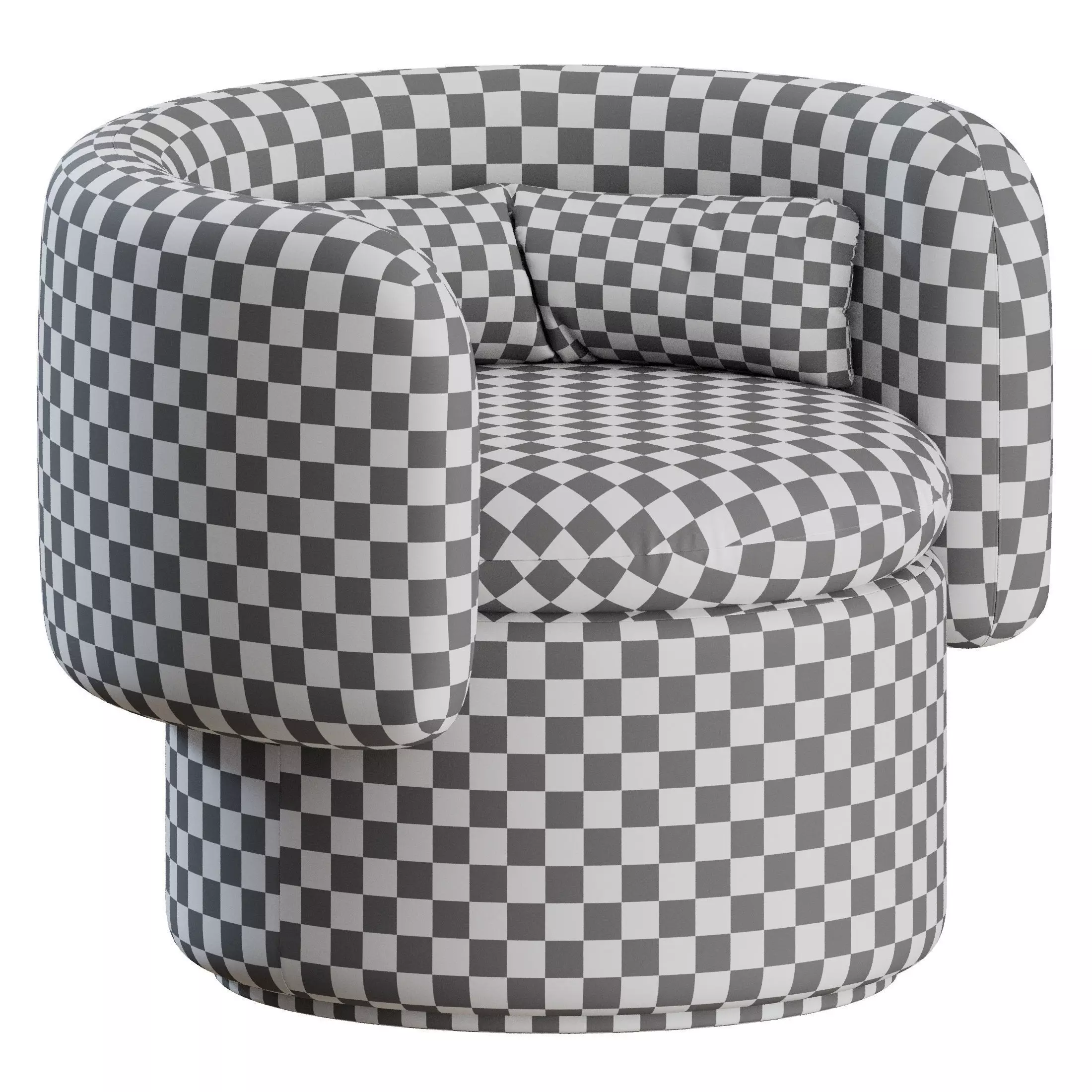 Group Formal Armchair by SCP 3D model_3