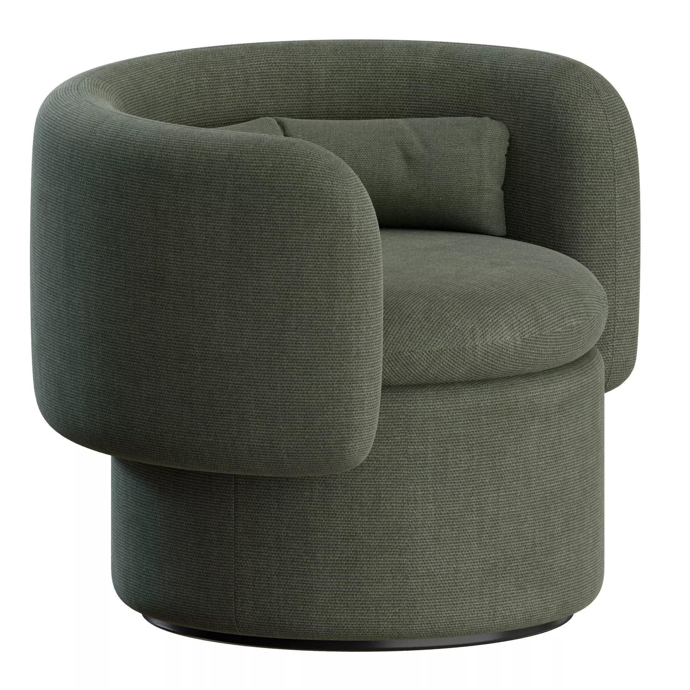 Group Formal Armchair by SCP 3D model_6