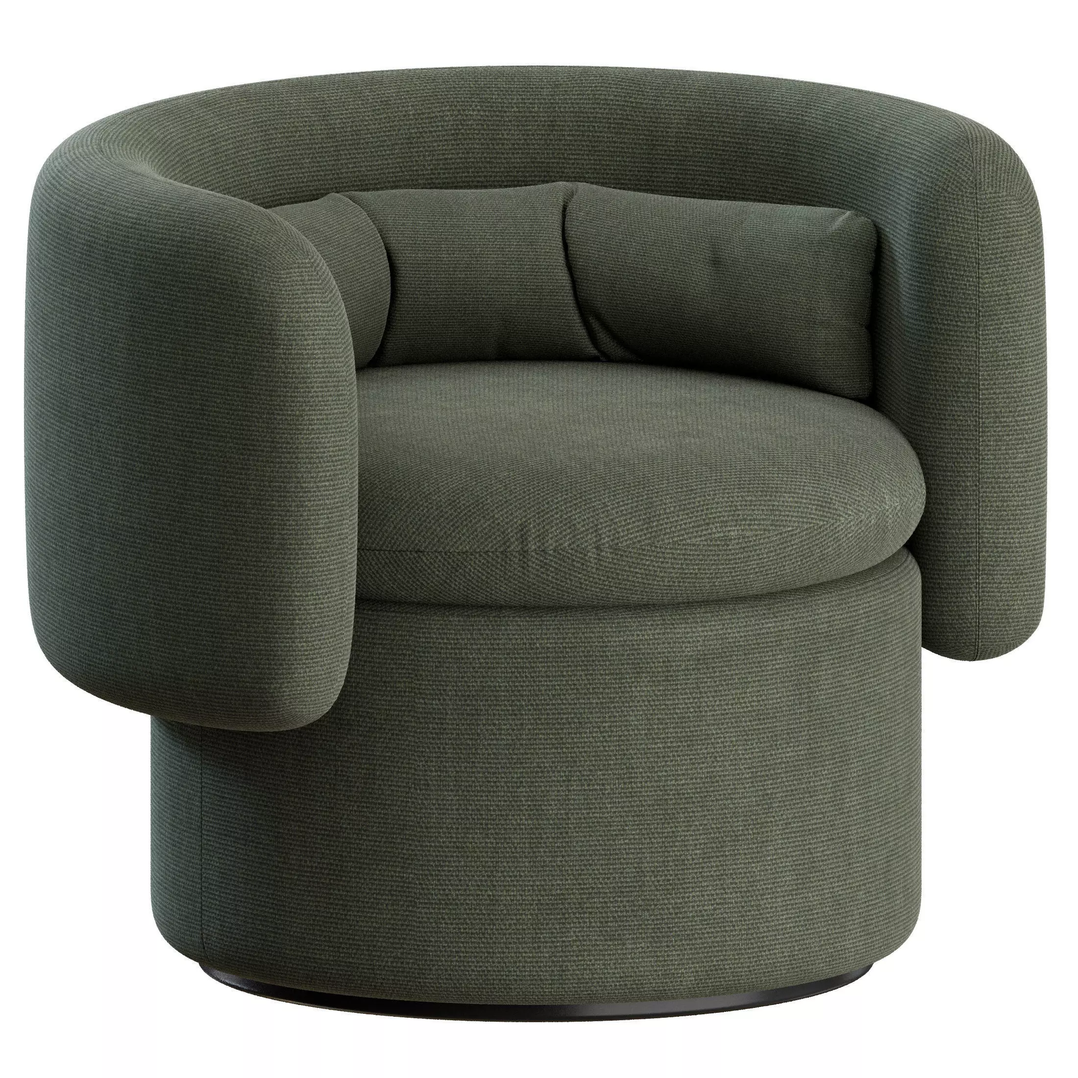 Group Formal Armchair by SCP 3D model_5