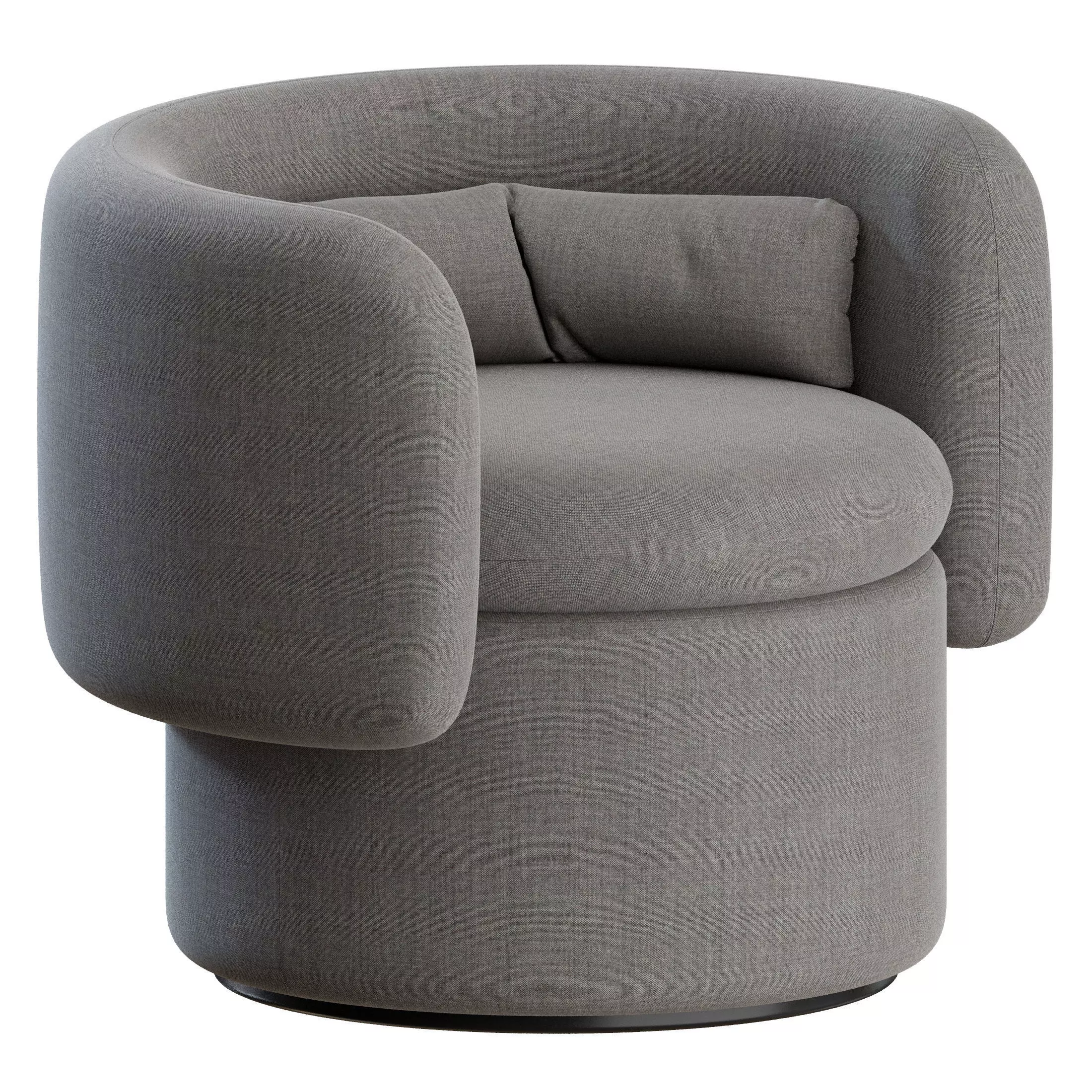 Group Formal Armchair by SCP 3D model_1