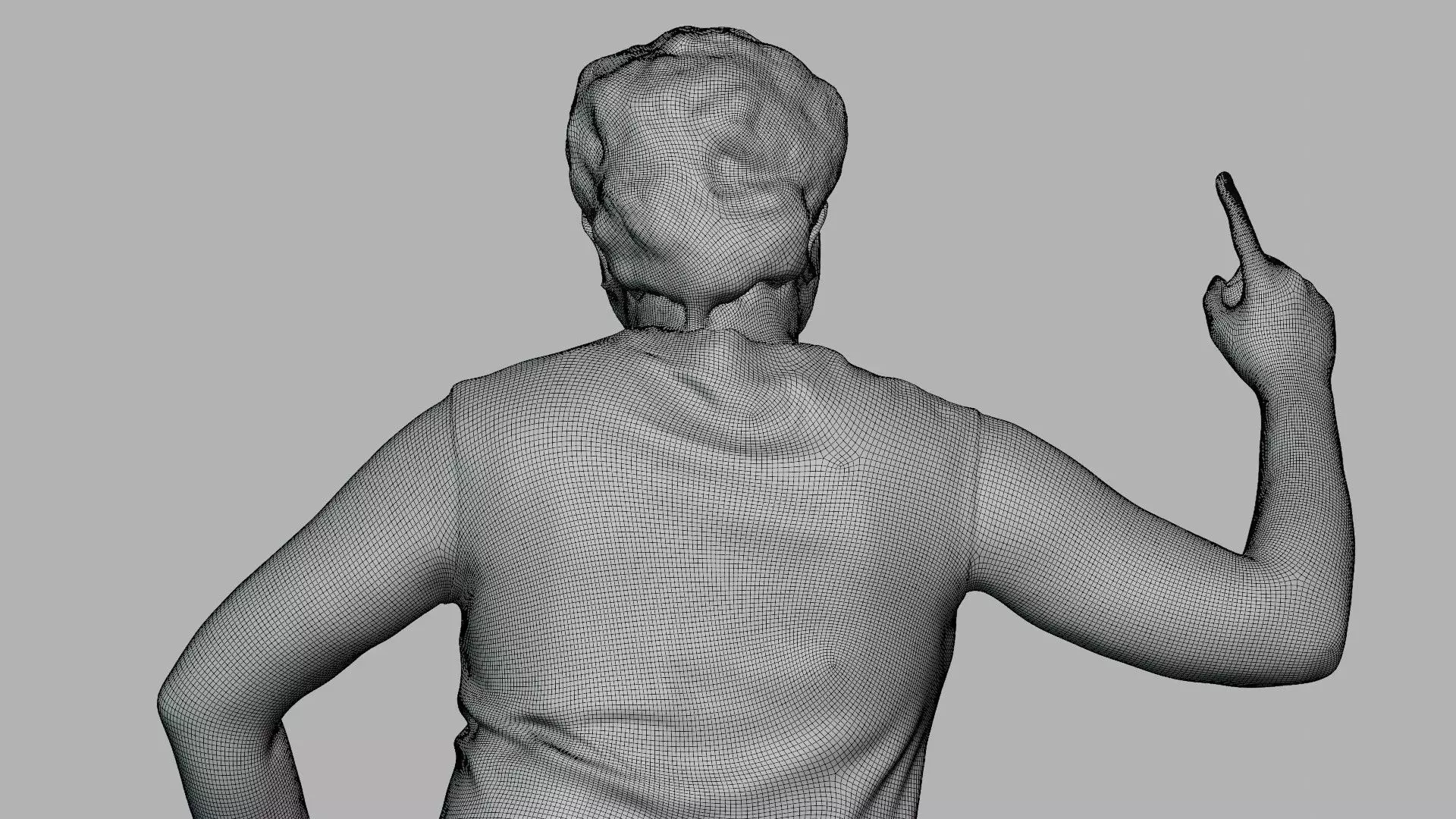 Male Kabaddi Player Scanned Action Pose 3D Model 3D model_9