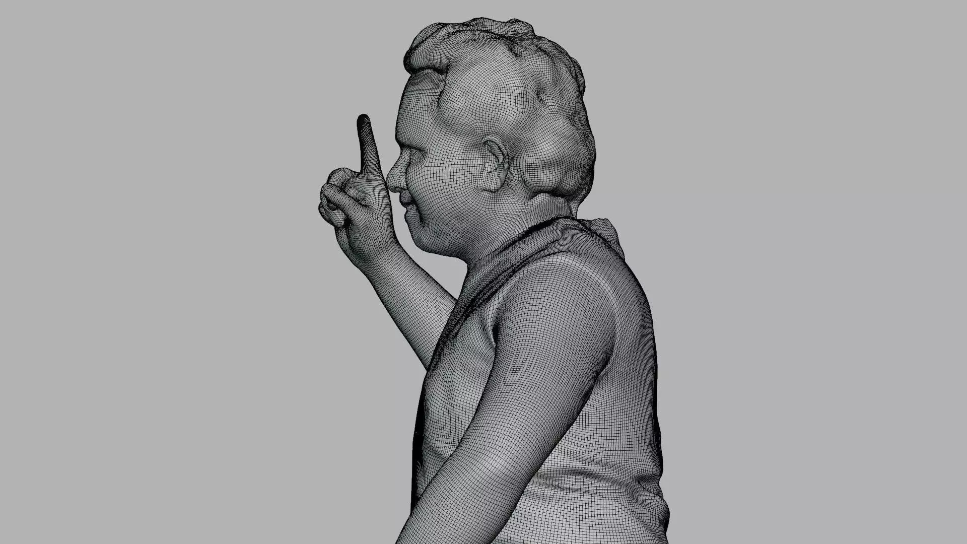 Male Kabaddi Player Scanned Action Pose 3D Model 3D model_8