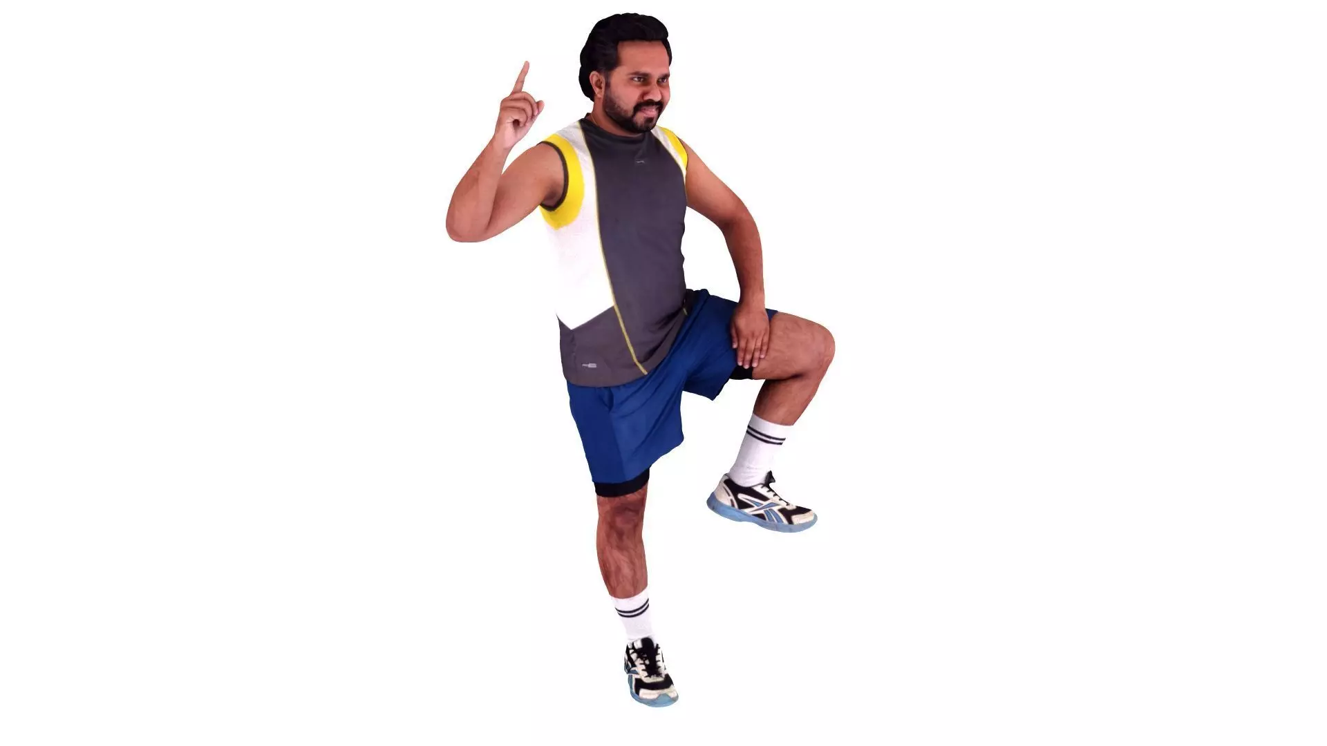 Male Kabaddi Player Scanned Action Pose 3D Model 3D model_5