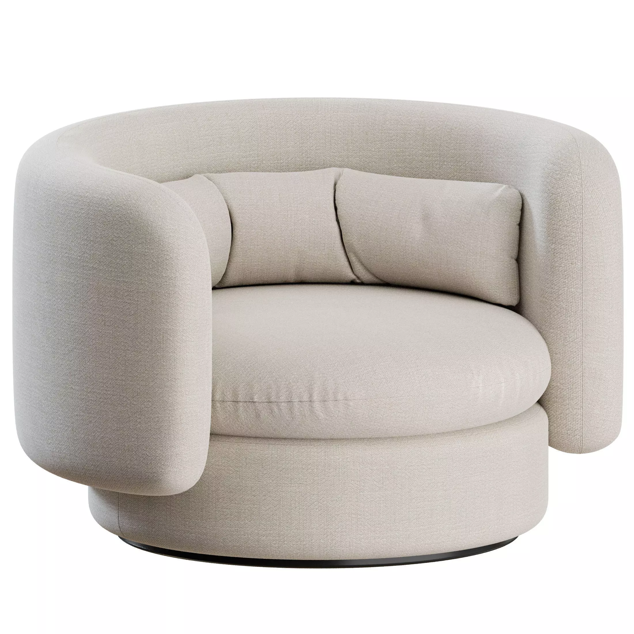 Group Classic Armchair by SCP 3D model_9