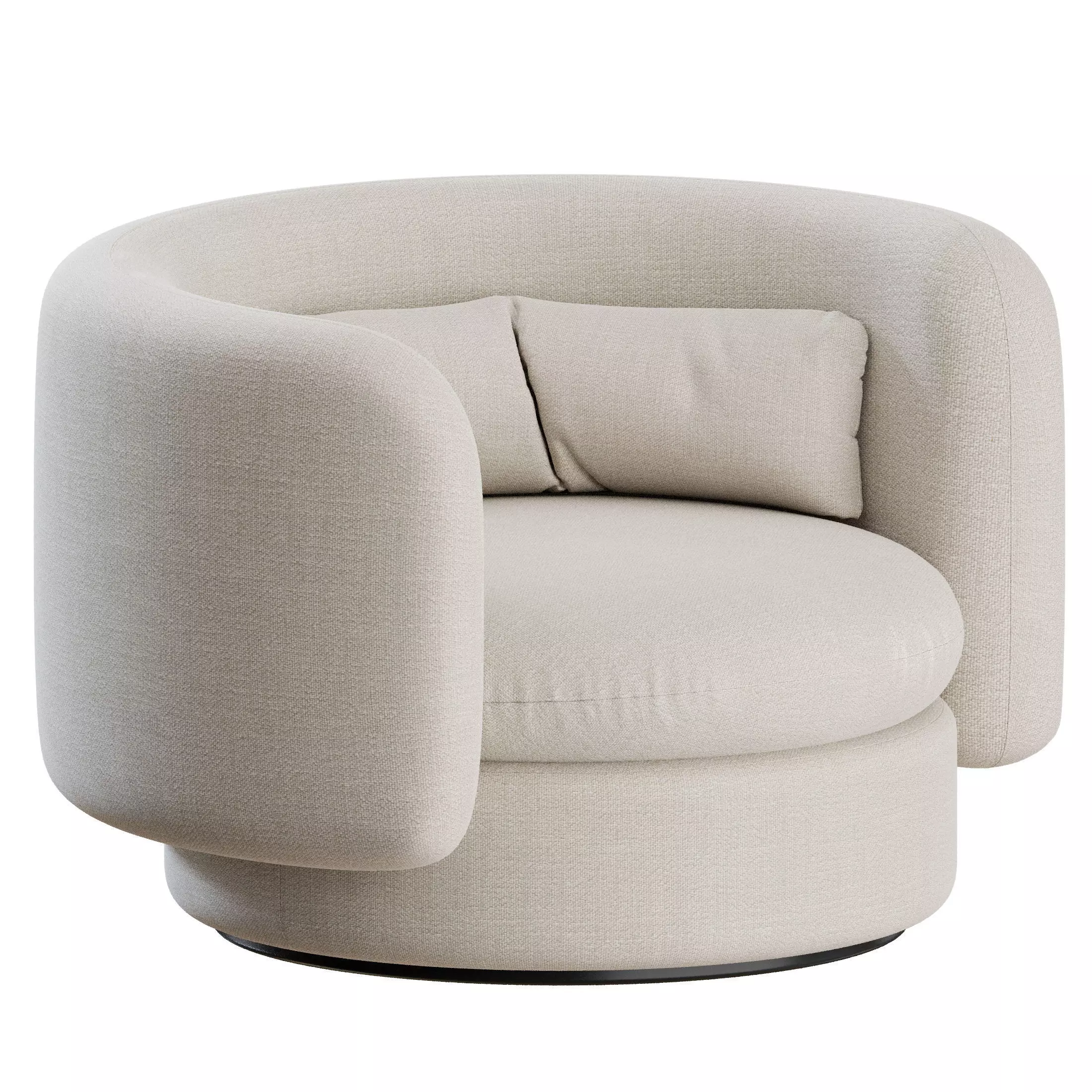 Group Classic Armchair by SCP 3D model_0