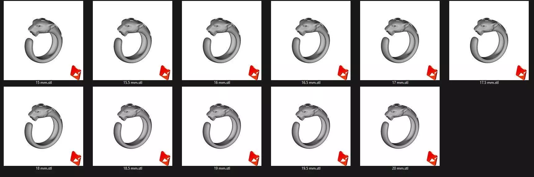 Panther Ring Medium Enamel 15mm-20mm 3D print model_6