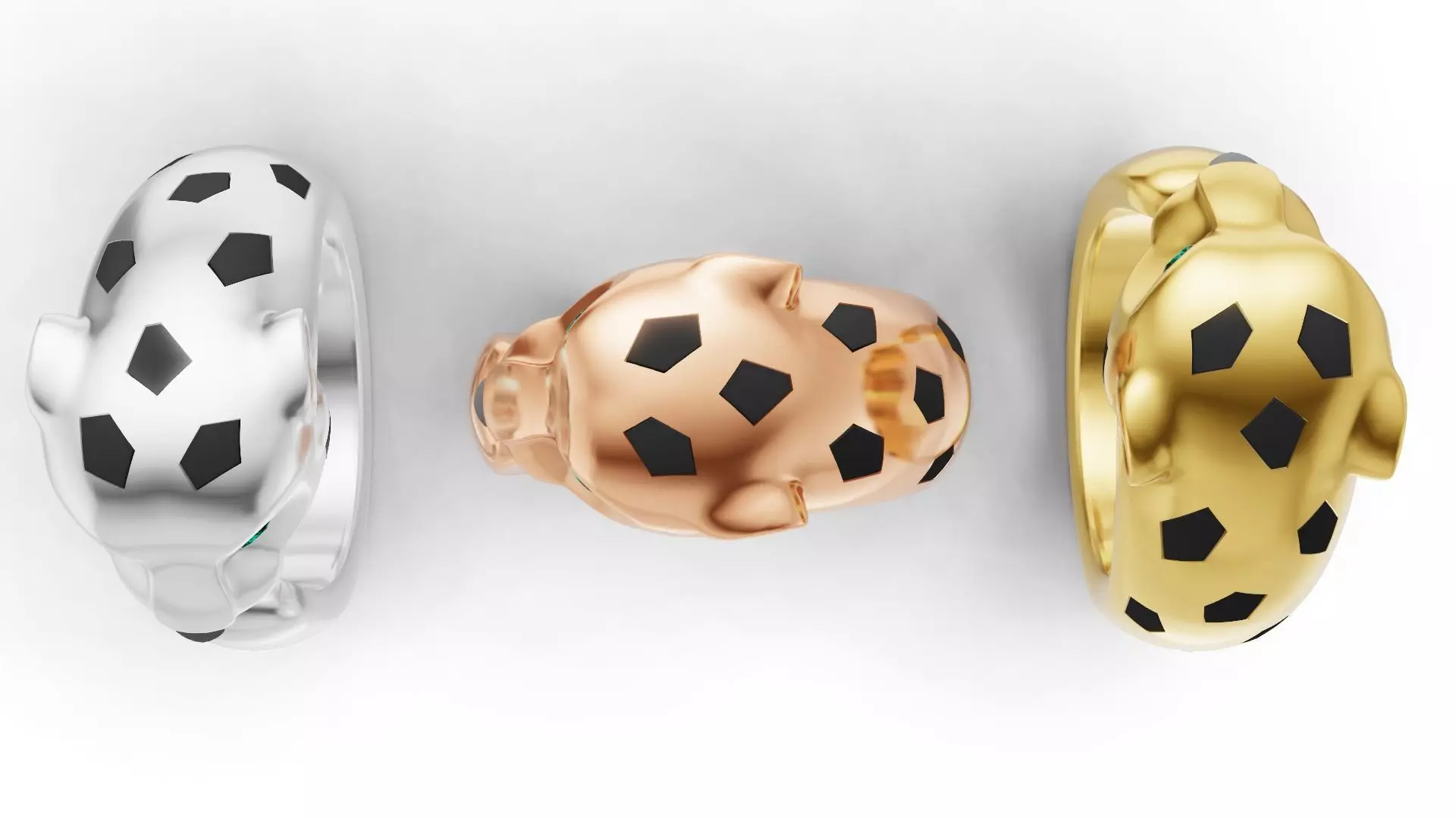 Panther Ring Medium Enamel 15mm-20mm 3D print model_4