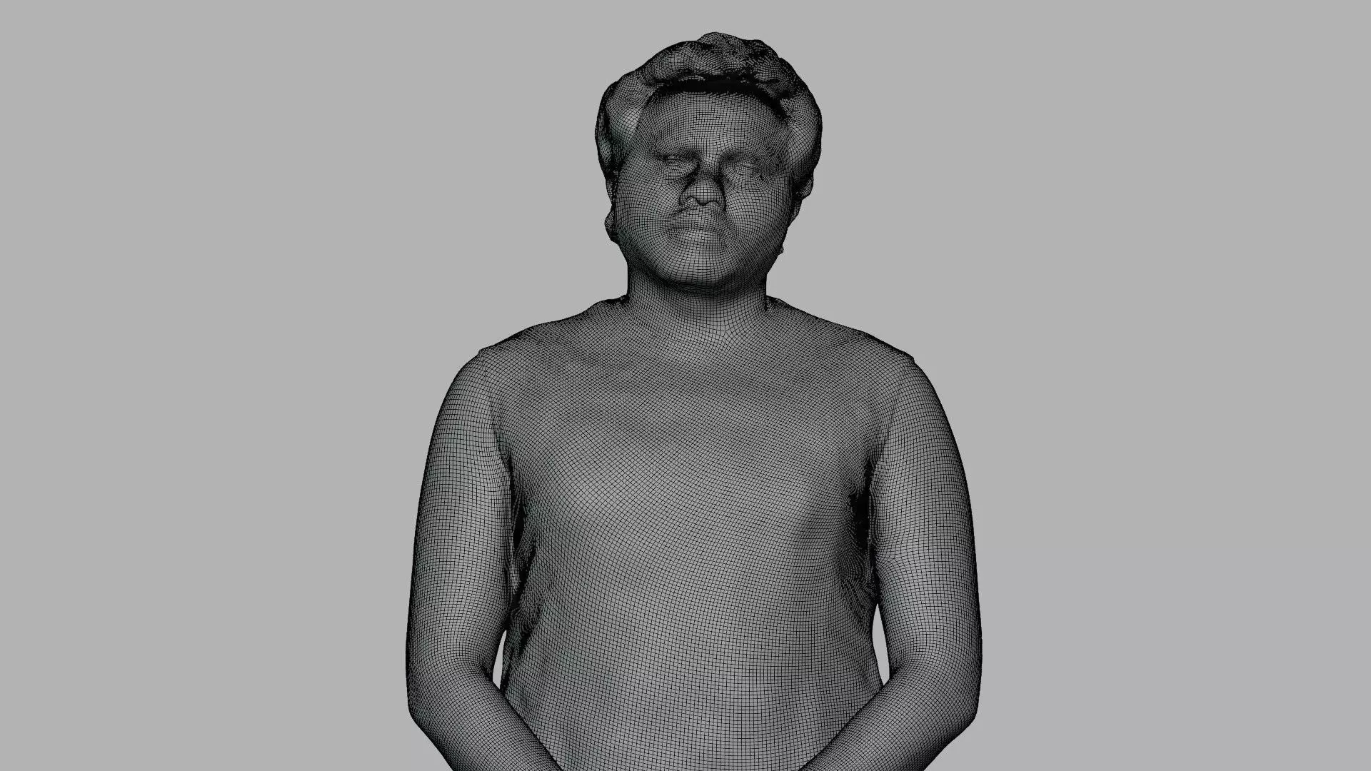 Male Hockey Player Scanned Standing Pose 3D Model 3D model_8