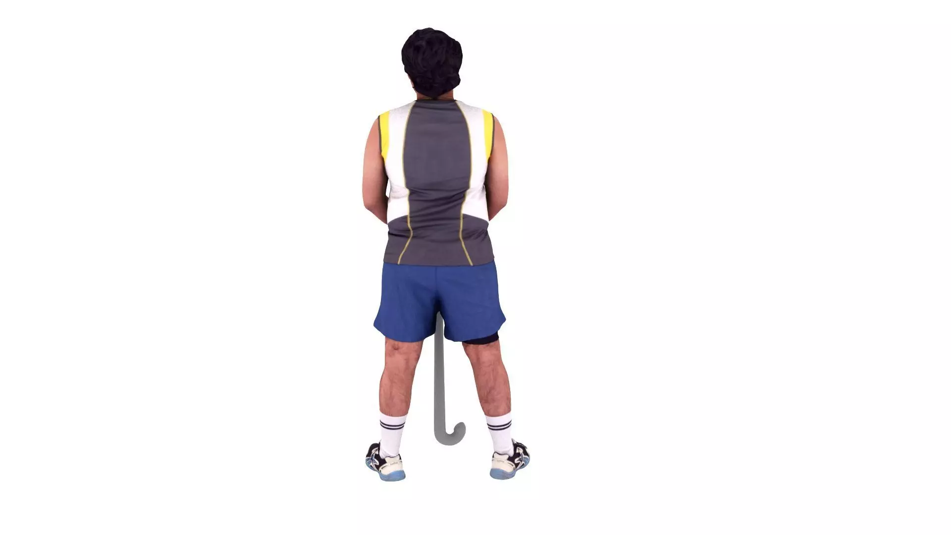 Male Hockey Player Scanned Standing Pose 3D Model 3D model_3