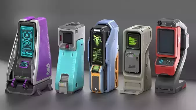 Sci-fi XConsoles Pack PBR 