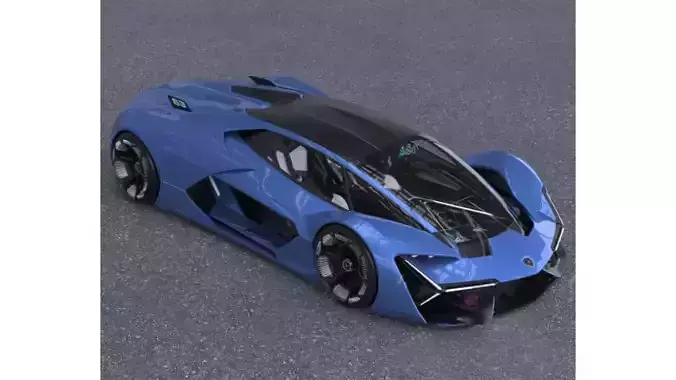 Lamborghini futuristic concept supercar