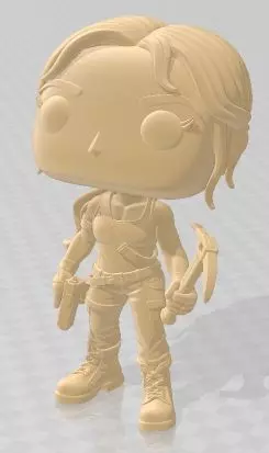 Funko - Tom Raider Printable Doll 3D print model_1