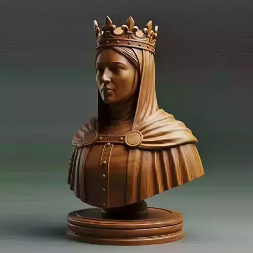 Medieval French Queen Chess Piece