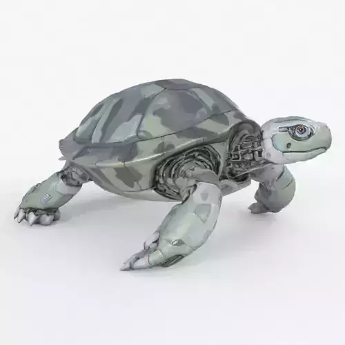 Robot Turtle Low Poly