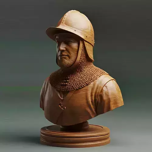 Medieval French Soldier Pawn Chess Piece