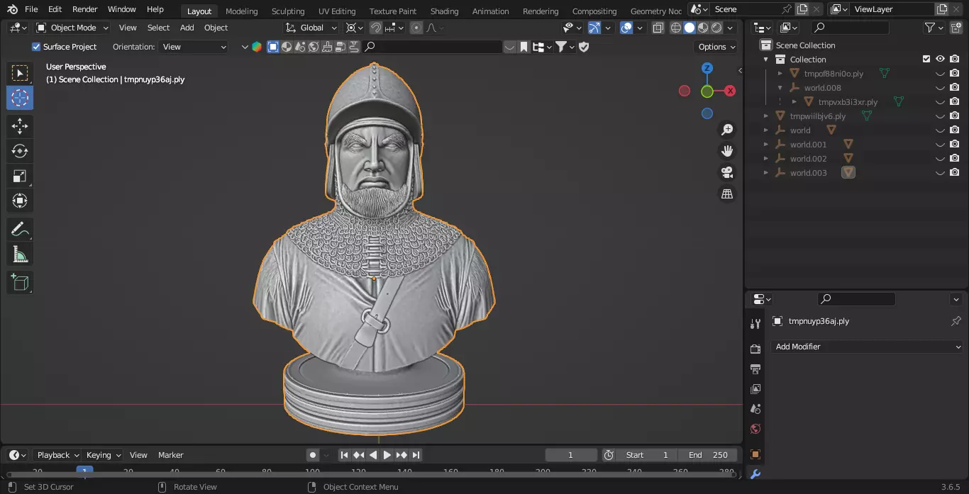 Medieval French Soldier Pawn Chess Piece 3D print model_2