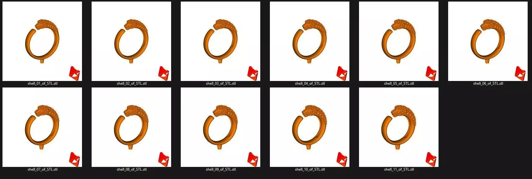 Panther Ring Small Half Paved-Lower Weight 3D print model_6