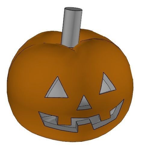 3D model low polygon jack-o-lantern VR / AR / low-poly | CGTrader