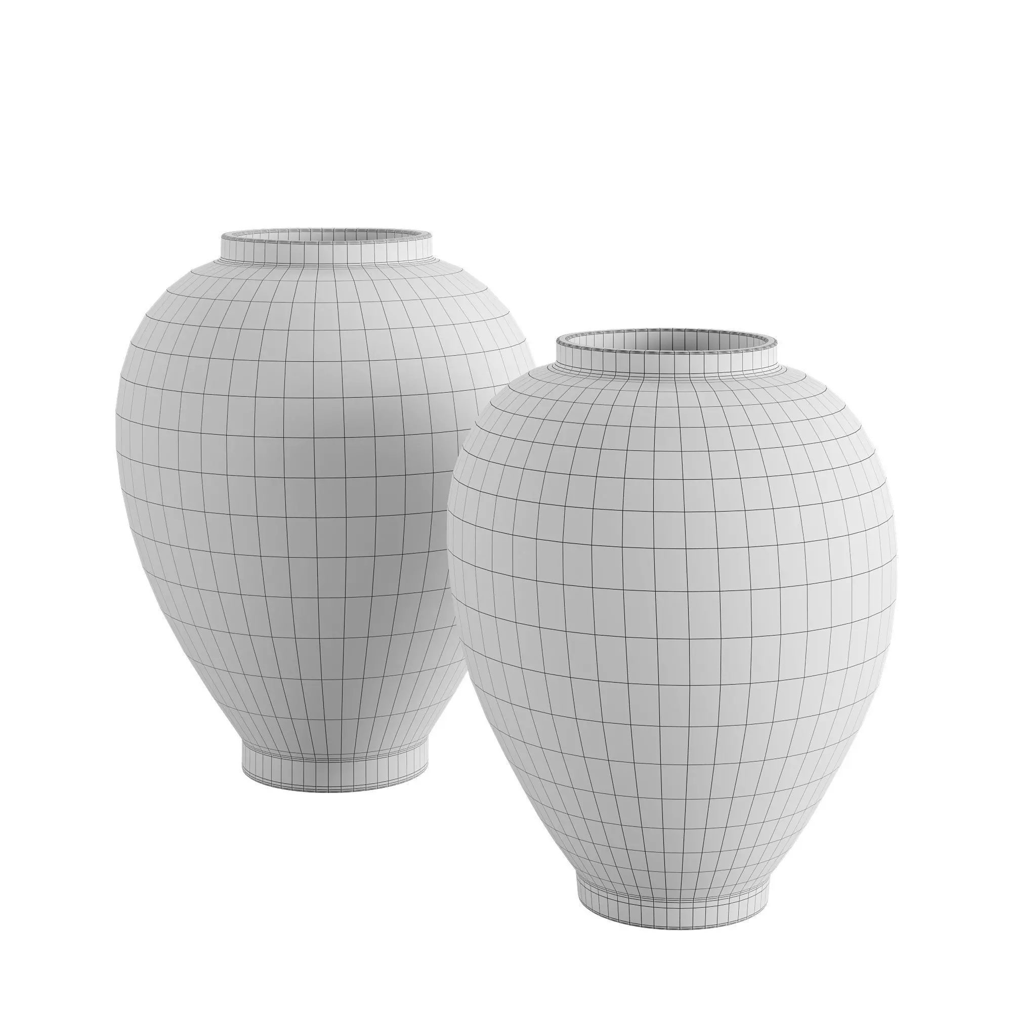 Ceramic Vase 2 3D model_3