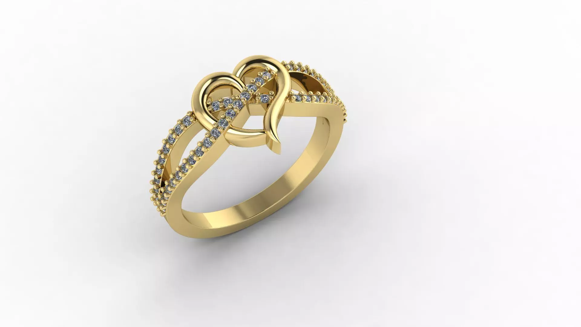 Angara heart ring 3D print model