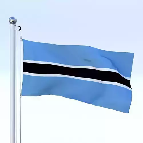 Animated Botswana Flag