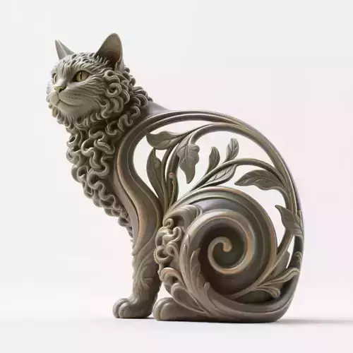 Cat sculpture