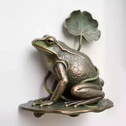 Frog sculpture