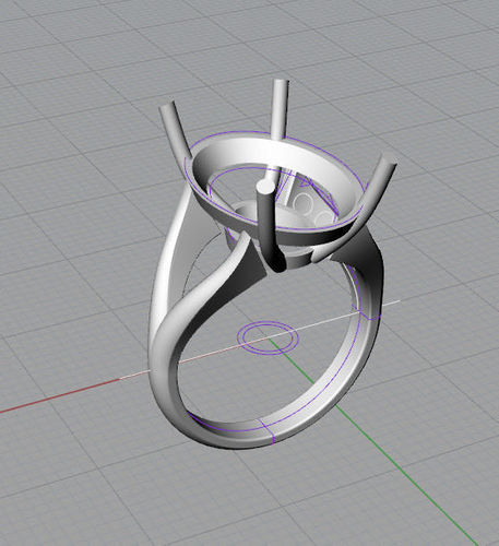 oval ring Free 3D model