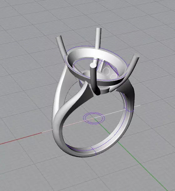 oval ring Free 3D model_0