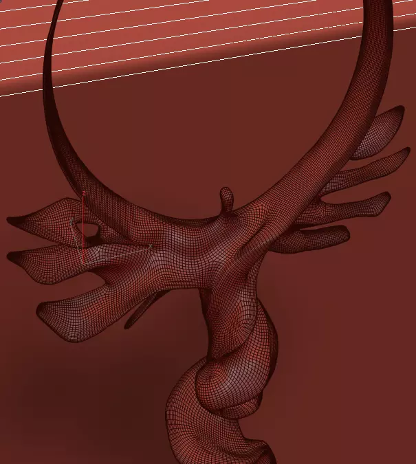 Abstract Human Ascension Sculpture 3D model_10