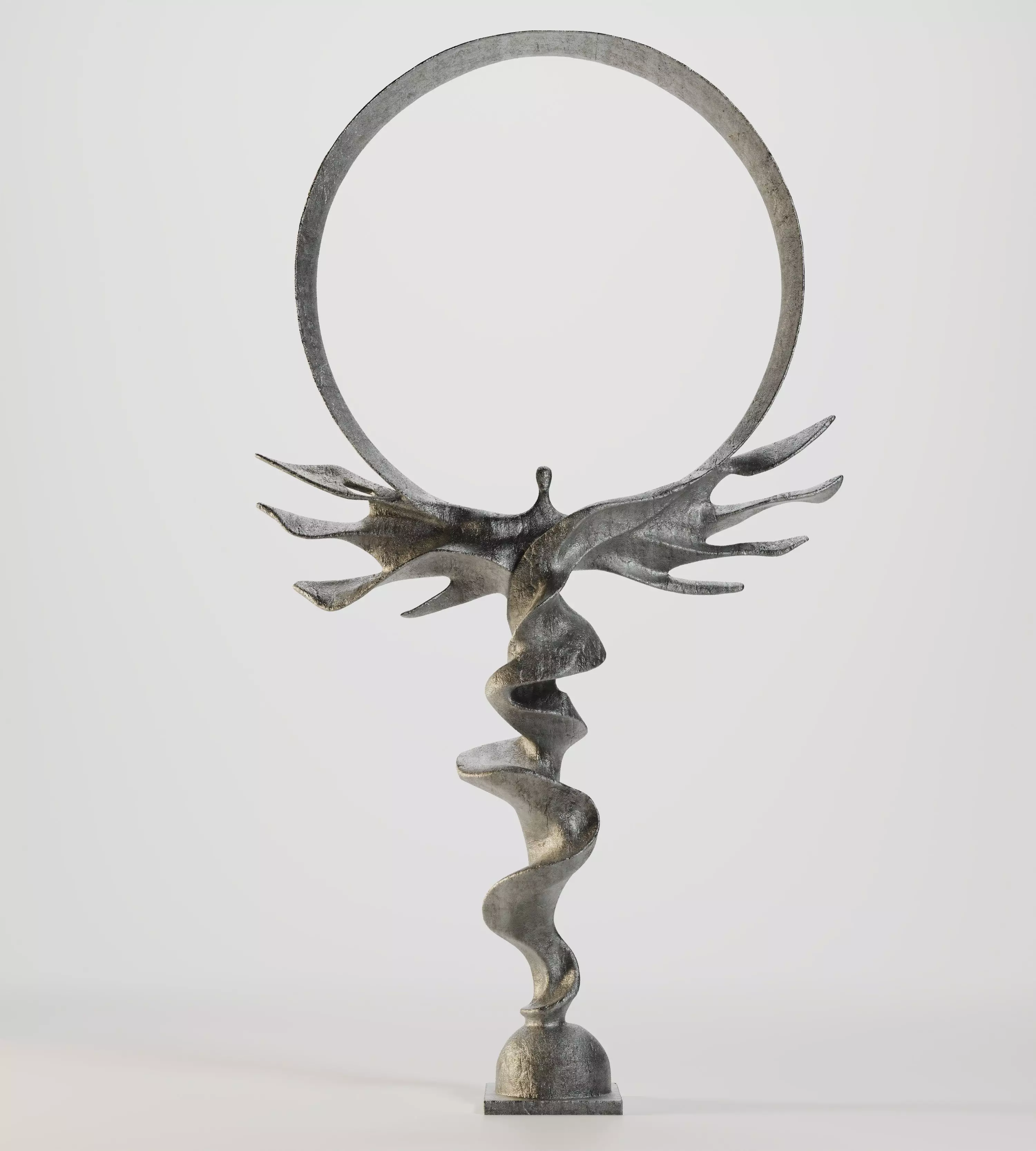 Abstract Human Ascension Sculpture 3D model_0