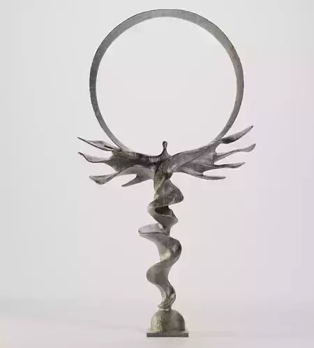 Abstract Human Ascension Sculpture