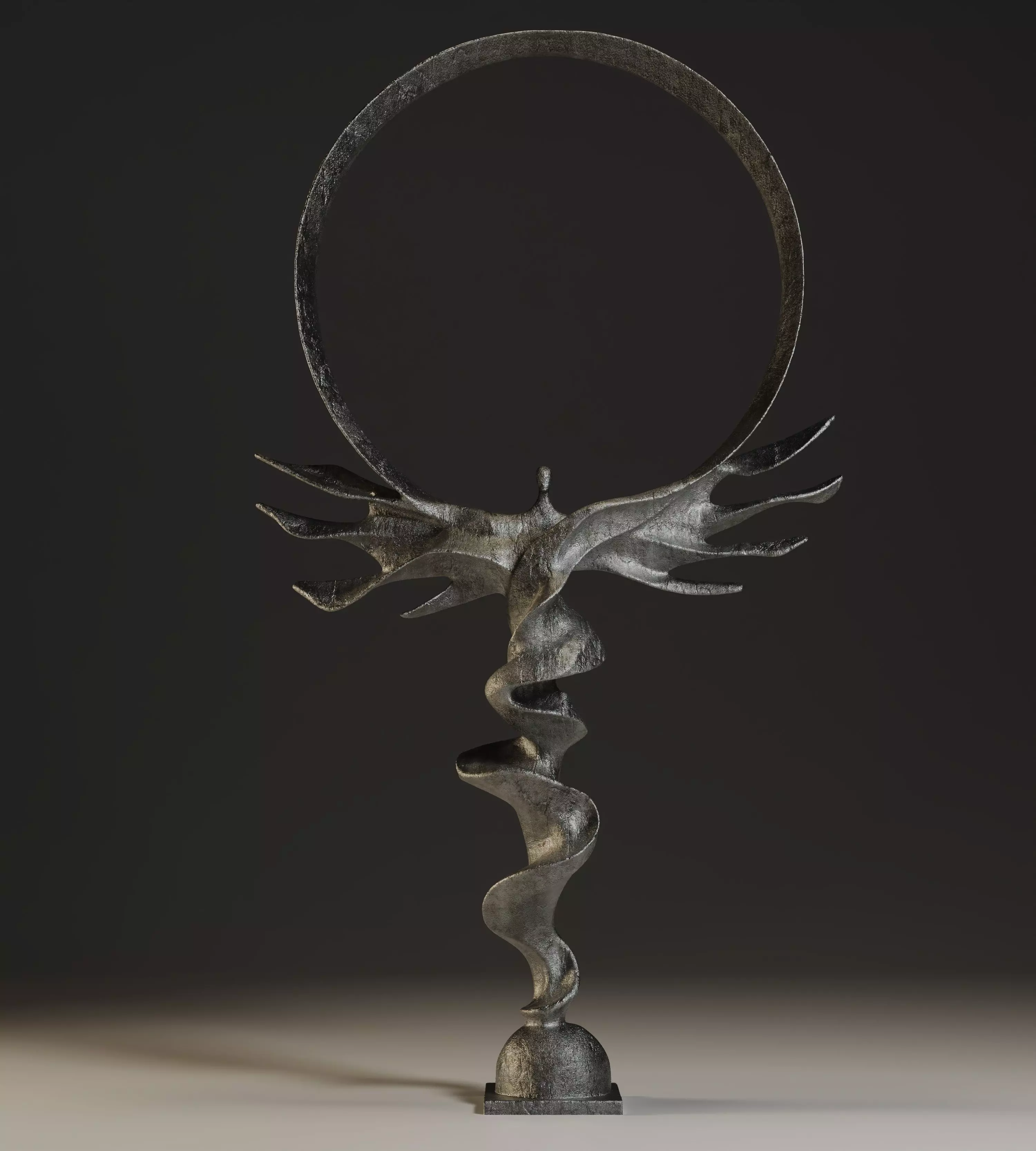 Abstract Human Ascension Sculpture 3D model_1