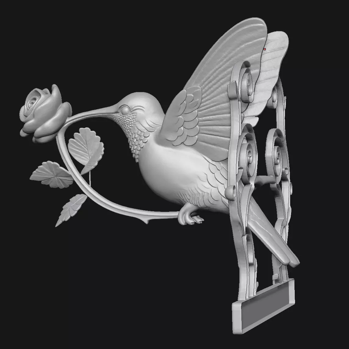 Hummingbird 3D print model_4