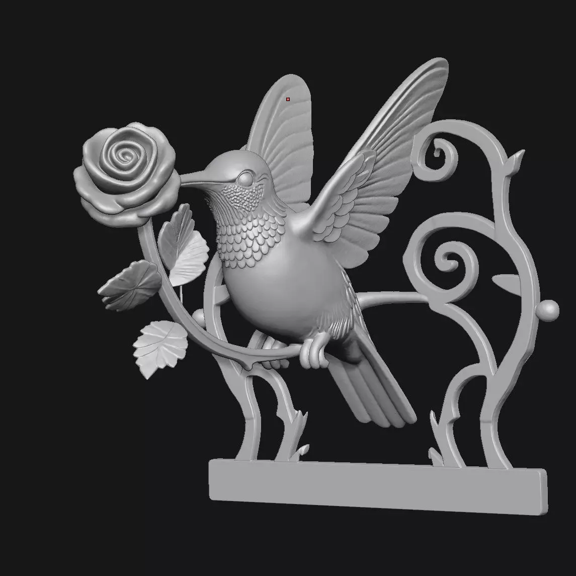 Hummingbird 3D print model_5