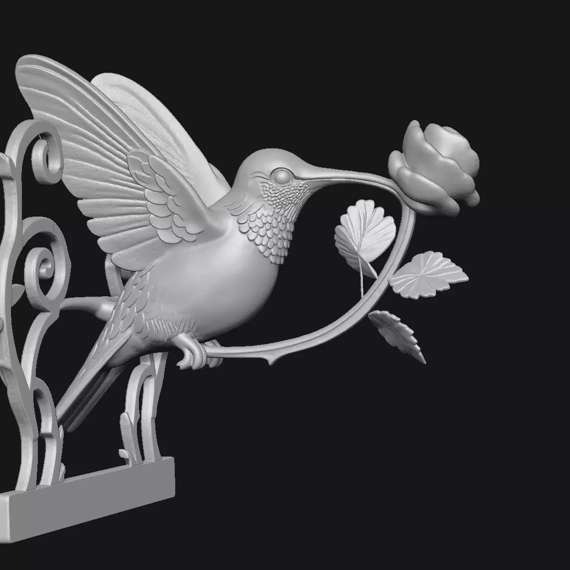 Hummingbird 3D print model_2