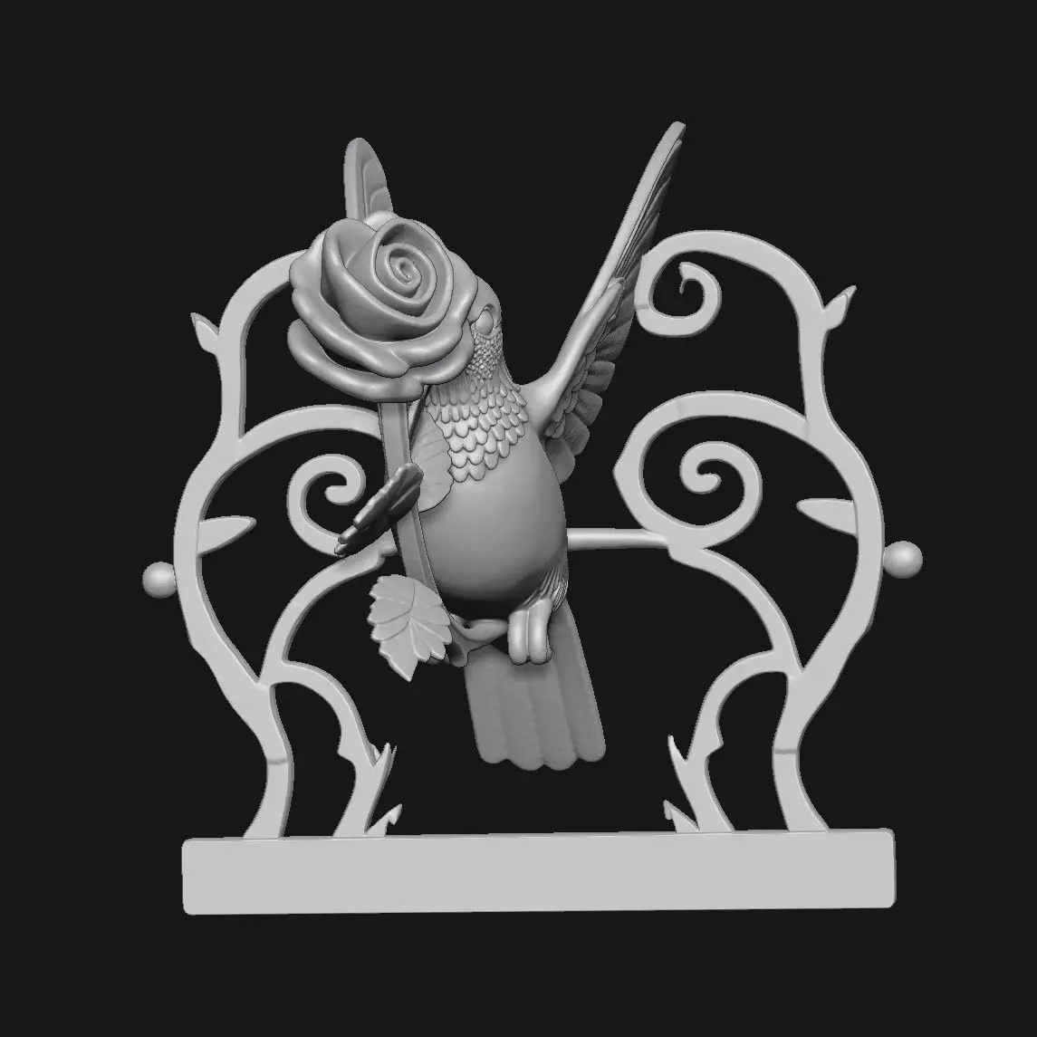 Hummingbird 3D print model_1