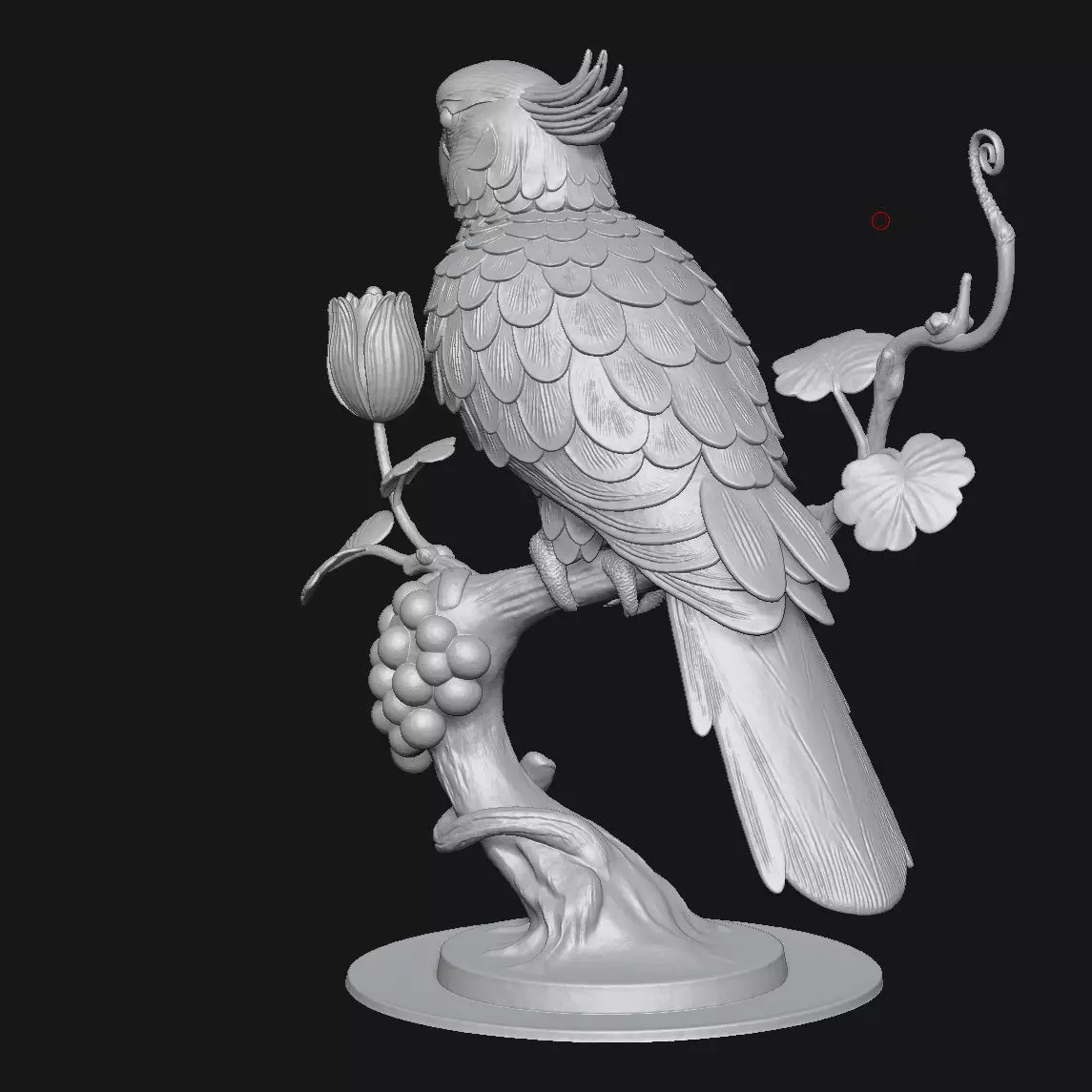 Parrot 3D print model_4