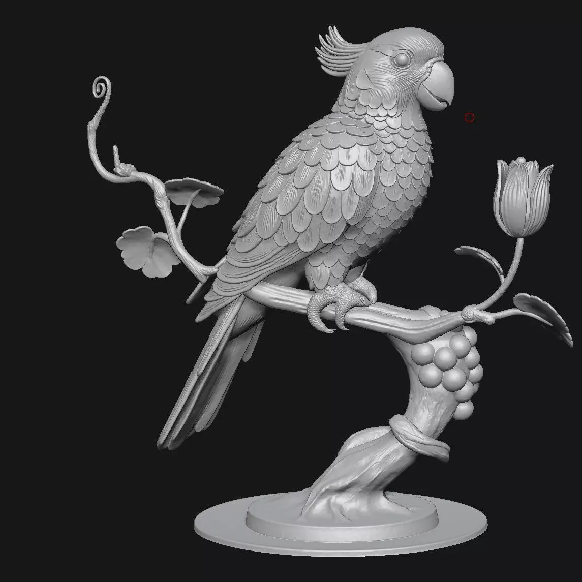 Parrot 3D print model_2