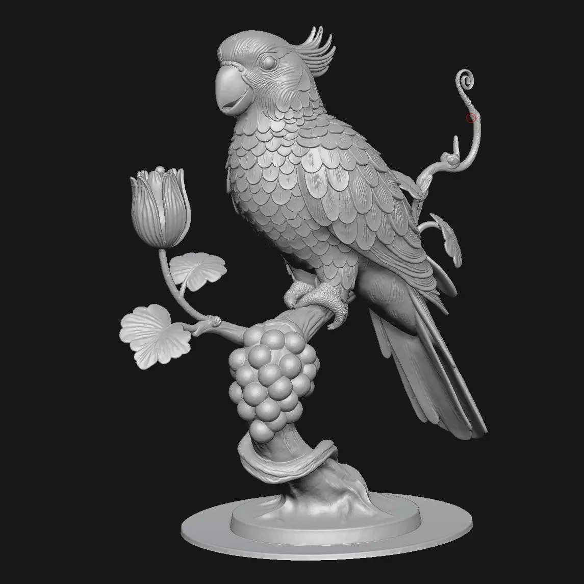 Parrot 3D print model_5