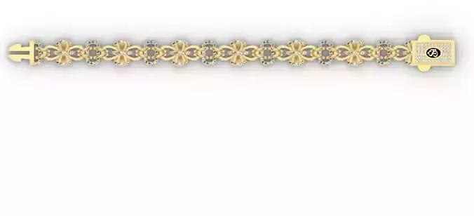 Golden Bow Tie Bracelet 18K 