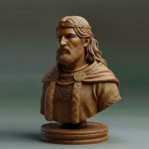  Medieval Irish King Chess Piece 