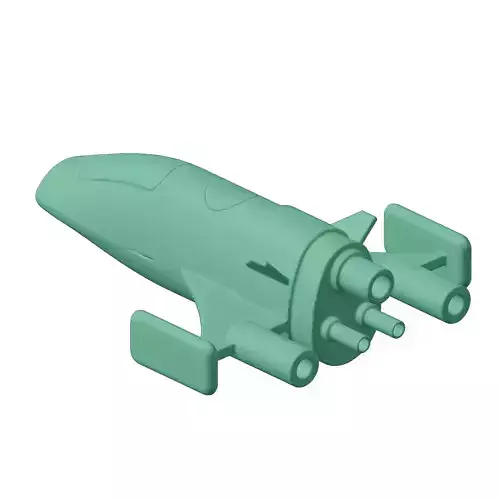 Plastic Space Ship Toy