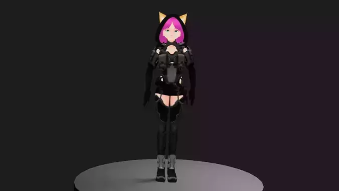 Sci-fi Anime girl for Vrchat