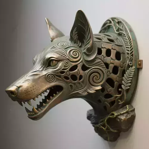 wolf sculpture
