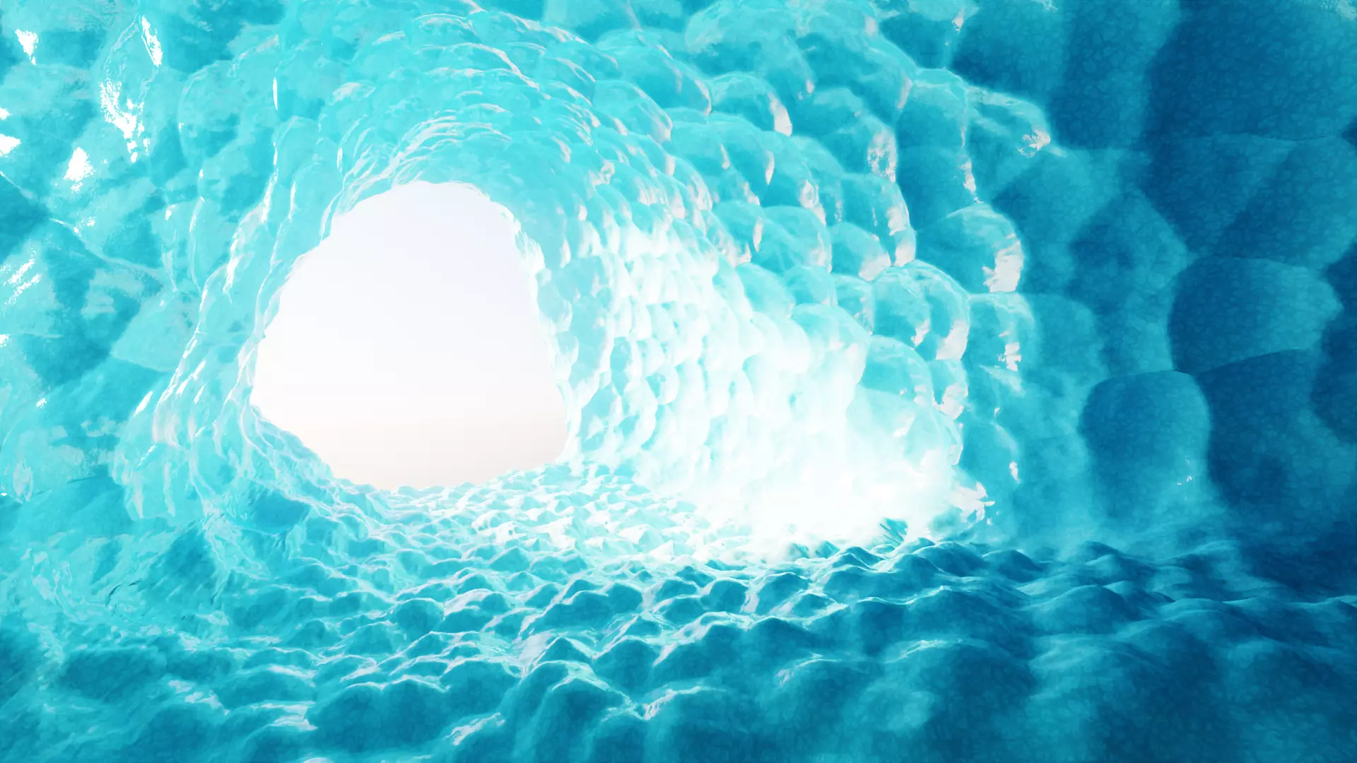 -Frozen Cave- Low-poly 3D model_5