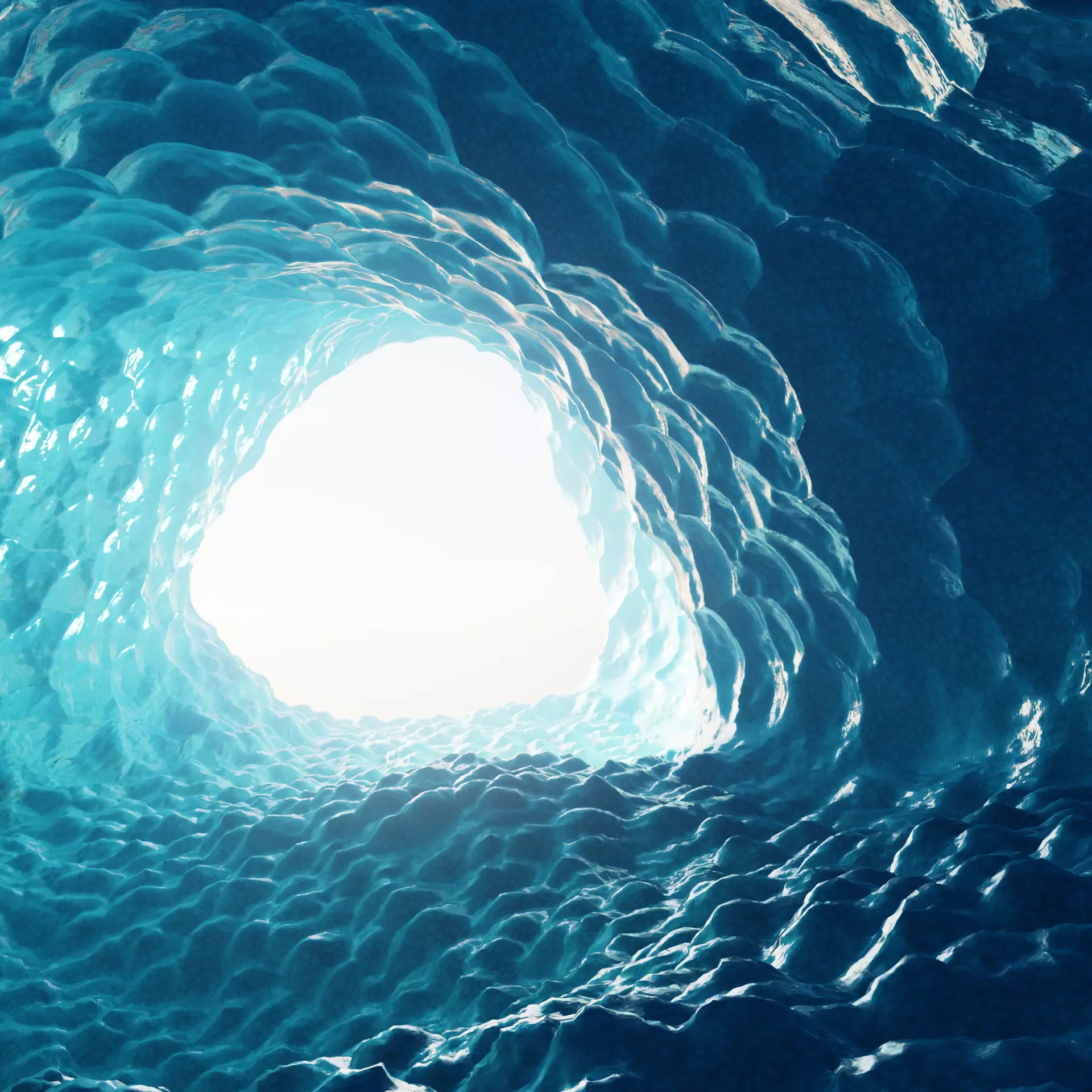 -Frozen Cave- Low-poly 3D model_14