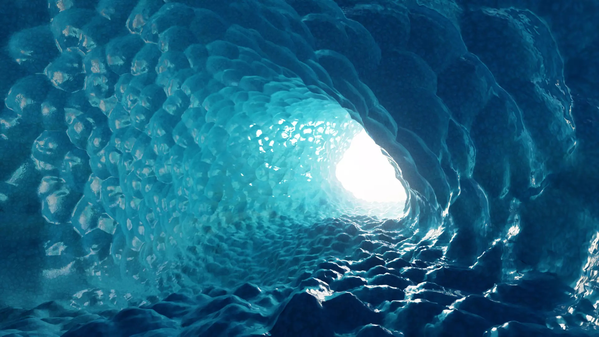 -Frozen Cave- Low-poly 3D model_2