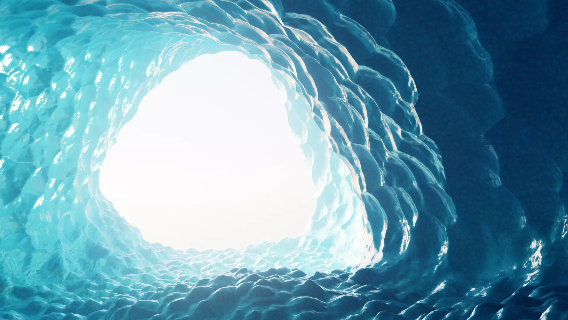 -Frozen Cave- Low-poly 3D model_0